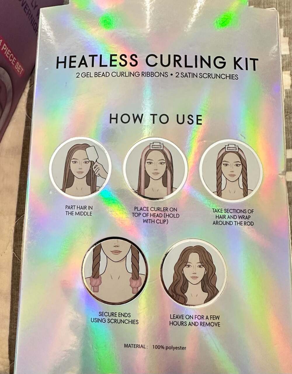 Elle Heatless Curling Kit 4-Piece Set +